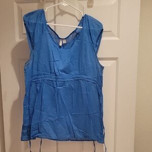 Old Navy Vibrant Blue Sleeveless Blouse